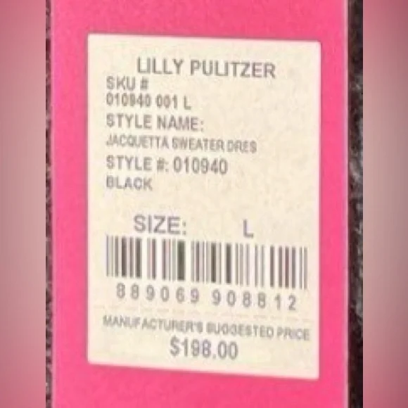 🛑 1 hour sale. 💎 NWT. LILLY PULITZER, LARGE, LONG-SLEEVE, SWEATER DRESS - Picture 4 of 9